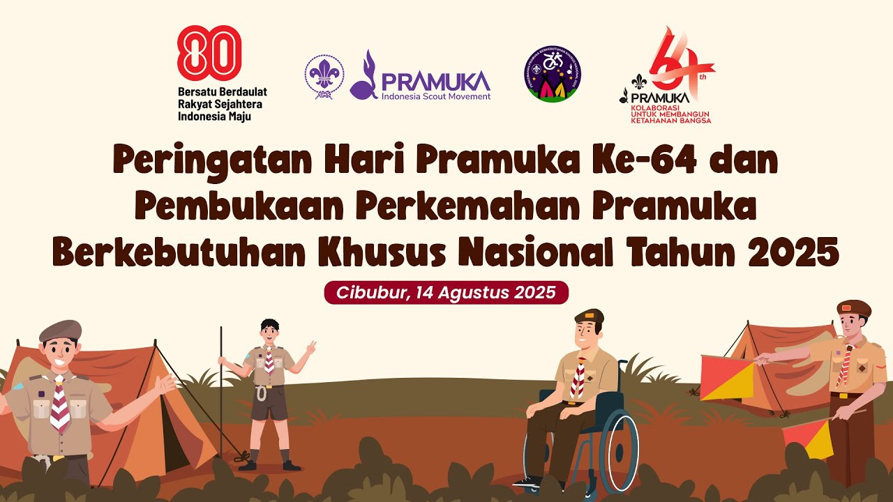 Peringatan Hari Pramuka ke-64 & Pembukaan Perkemahan Pramuka Berkebutuhan Khusus Nasional Tahun 2025