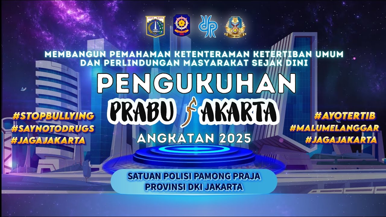 Pengukuhan Pelajar Duta Tramtibum (PRABU) Jakarta Tahun 2025