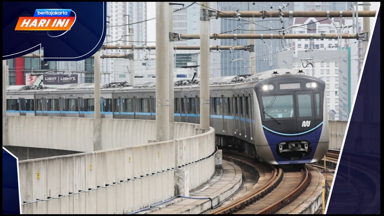 Beritajakarta Hari Ini: Kado 17an Pram-Rano, Naik MRT-LRT cuma Rp80