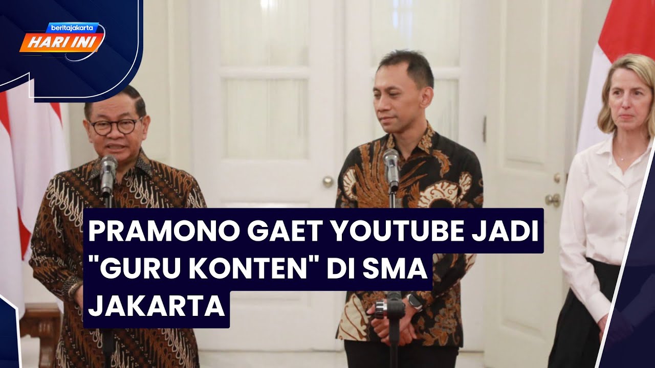Pramono Gaet YouTube Jadi Guru Konten di SMA Jakarta