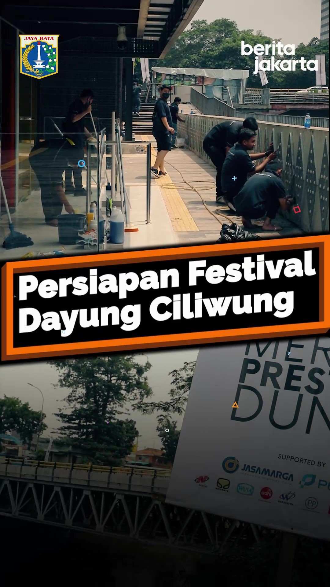 Persiapan Festival Dayung Ciliwung