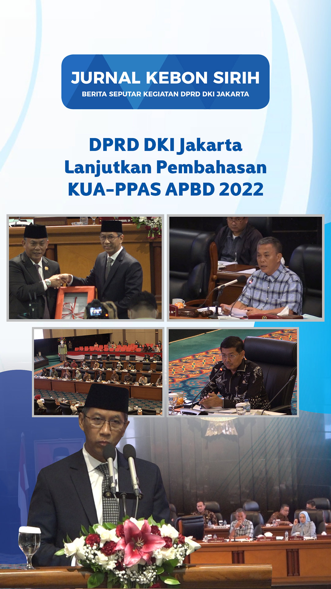 DPRD DKI Jakarta Lanjutkan Pembahasan KUA-PPAS APBD 2022